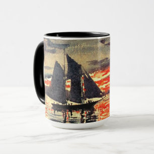 Winslow Homer artwork, Sunset Fires, Mug