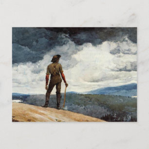 Winslow Homer artwork, The Woodcutter Postcard