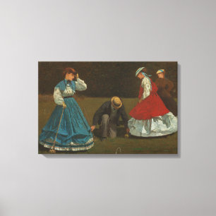 Winslow Homer - Croquet Scene Canvas Print