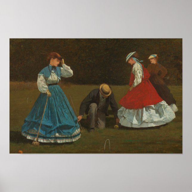 Winslow Homer - Croquet Scene Poster (Front)