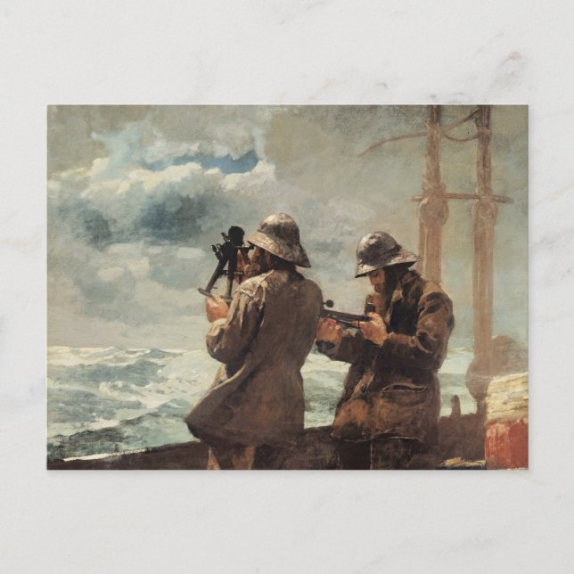 Winslow Homer - Eight Bells Postcard (Front)