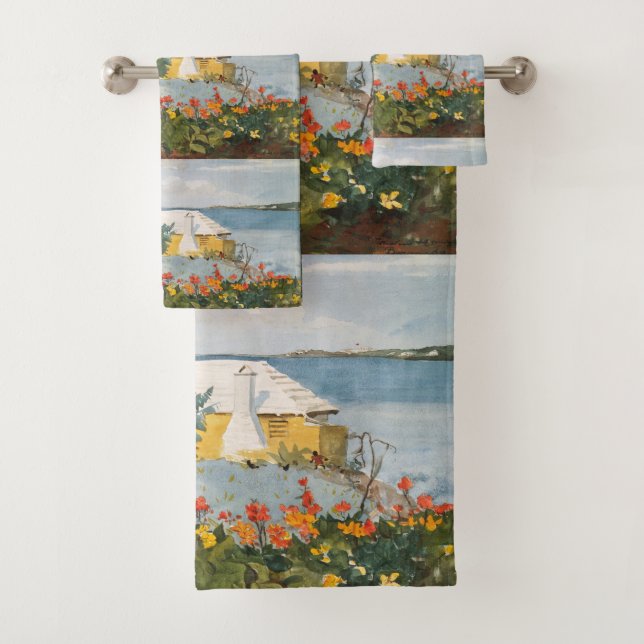 Winslow Homer Flower Garden et Bungalow Bermudes (En situation)