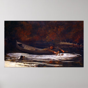 Winslow Homer Hound and Hunter Poster