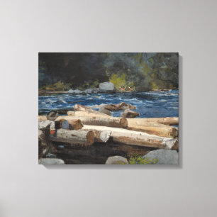 Winslow Homer - Hudson River Canvas Print