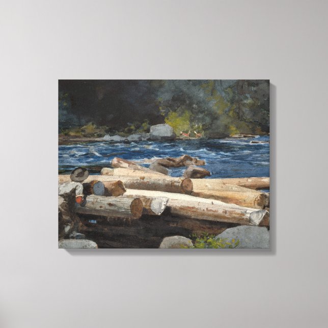 Winslow Homer - Hudson River Canvas Print (Front)