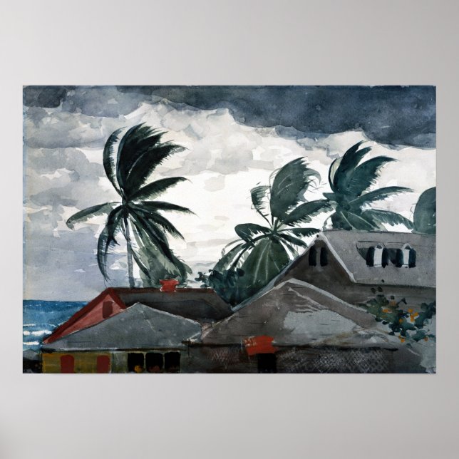 Winslow Homer Hurricane, Bahamas Poster (Front)