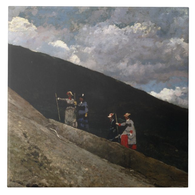 Winslow Homer - In the Mountains Tile (Front)