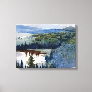 Winslow Homer - Indian Village Adirondacks Canvas Print