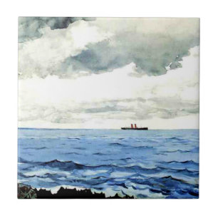 Winslow Homer painting, Bermuda,  Tile