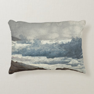 Winslow Homer - Prout's Neck, Breakers Accent Pillow
