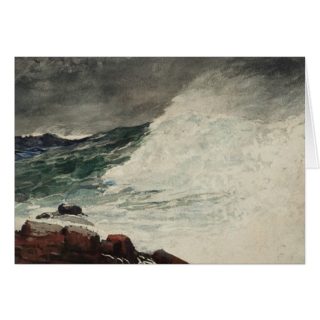 Winslow Homer - Prout's Neck, Breaking Wave (Front Horizontal)