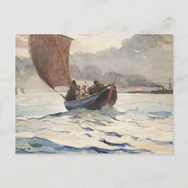 Winslow Homer - Returning Fishing Boats Postcard (Front)