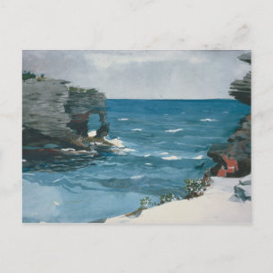 Winslow Homer - Rocky Shore, Bermuda Postcard