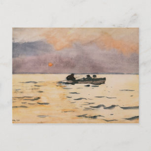 Winslow Homer - Rowing Home Postcard