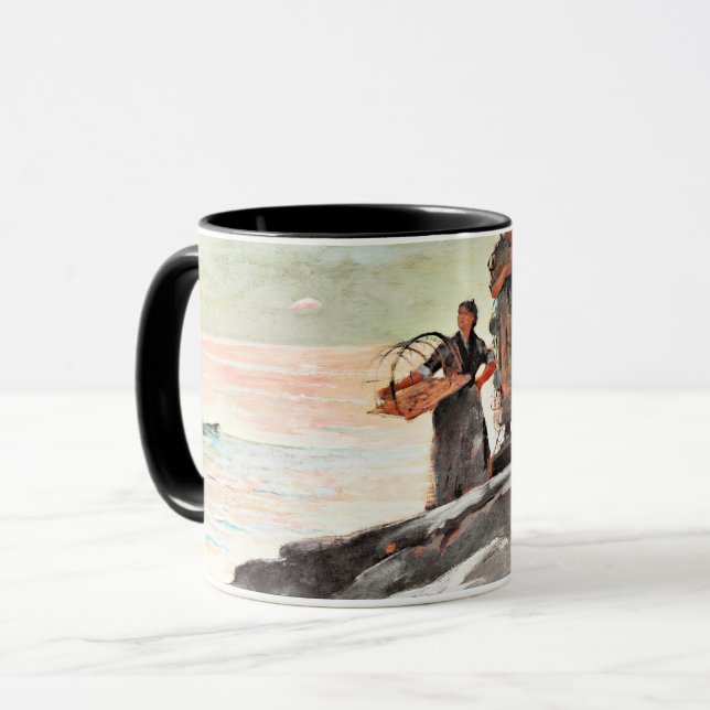 Winslow Homer - Saco Bay, famous painting Mug (Front Left)