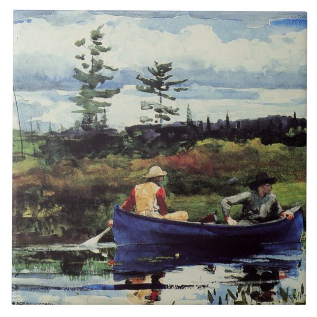 Winslow Homer: The Blue Boat, Tile (Front)