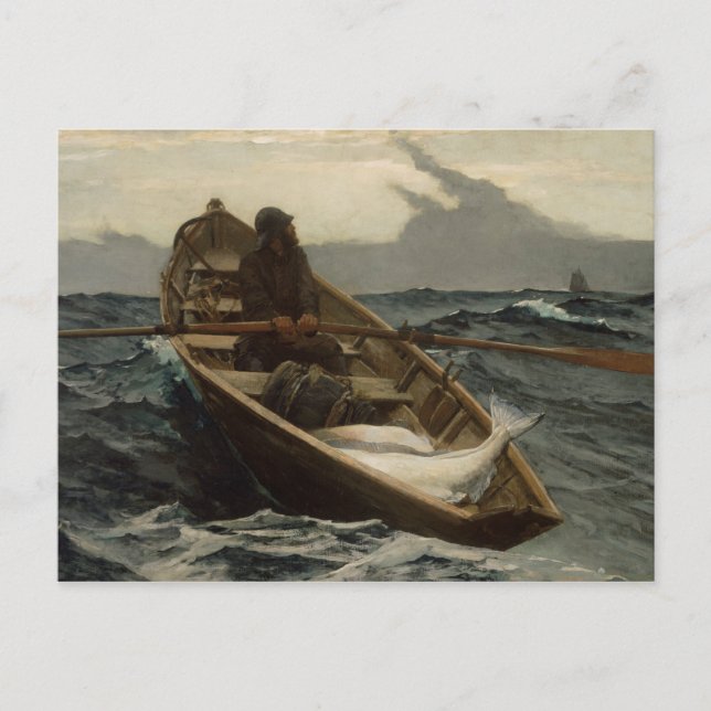 Winslow Homer - The Fog Warning Postcard (Front)