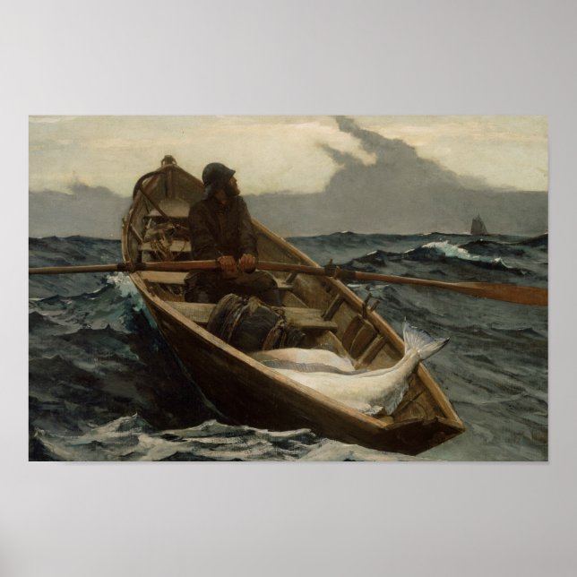 Winslow Homer - The Fog Warning Poster (Front)
