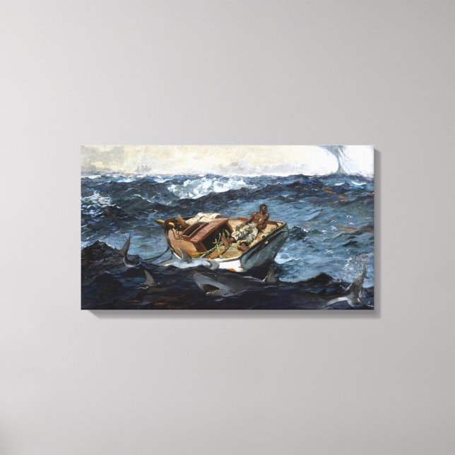 Winslow Homer The Gulf Stream Canvas Print (Front)