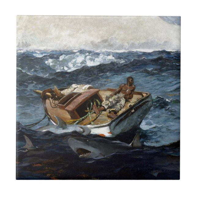 Winslow Homer The Gulf Stream Tile (Front)
