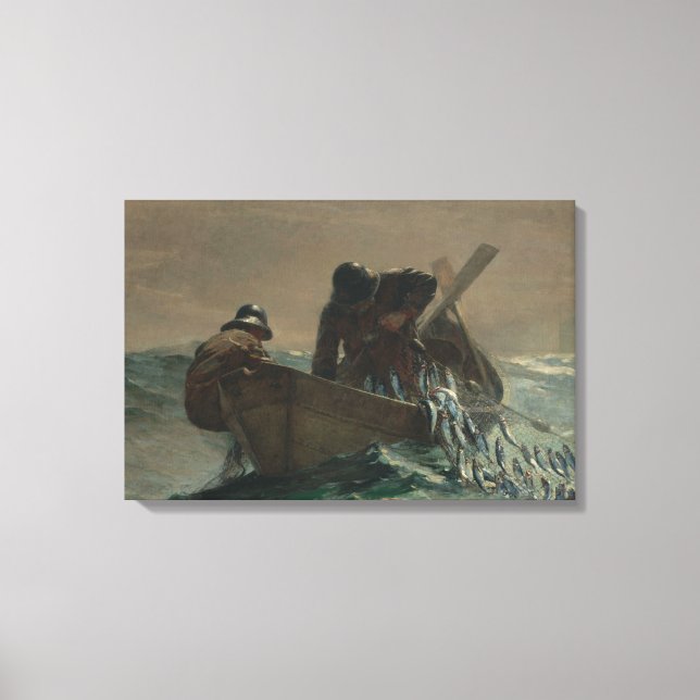 Winslow Homer - The Herring Net Canvas Print (Front)