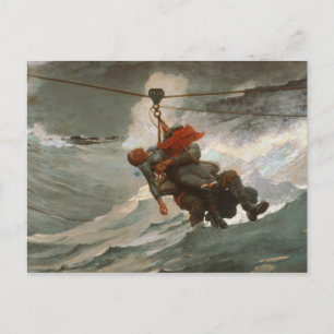 Winslow Homer - The Life Line Postcard