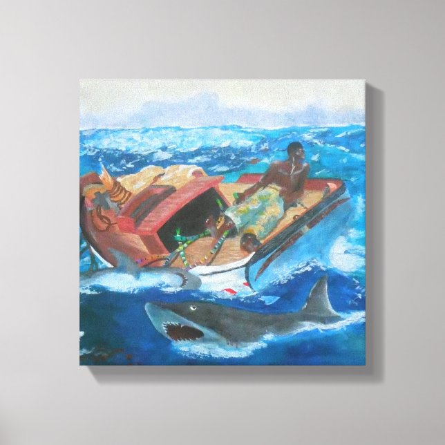 Winslow Homer's Gulfstream revisited Canvas Print (Front)