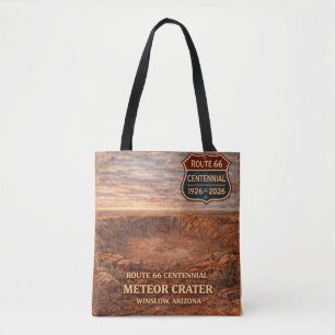 Winslow Meteor Crater Centennial Route Tote Bag