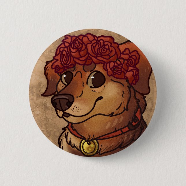 Winston 2 Inch Round Button (Front)