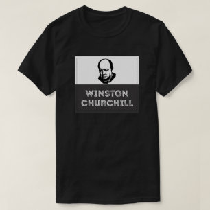Winston Churchill Black Grey T-Shirt