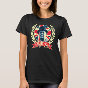 Winston Churchill British Flag Pride T-Shirt