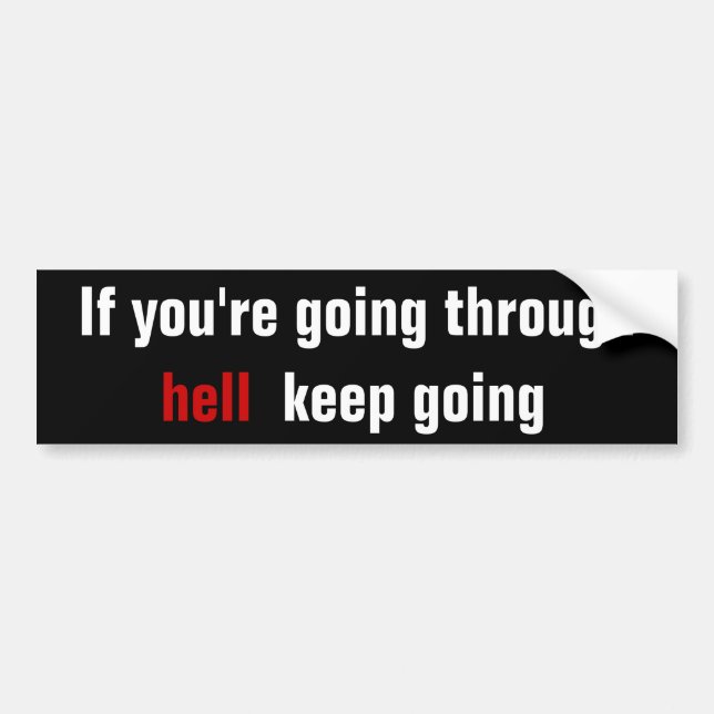 Winston Churchill Bumper Sticker (Front)