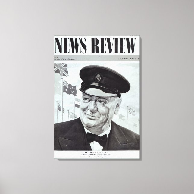 Winston Churchill Canvas Print (Front)
