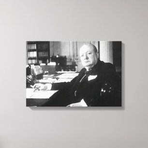 Winston Churchill Canvas Print