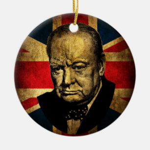 Winston Churchill Ceramic Ornament