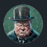 Winston Churchill Dartboard<br><div class="desc">Introducing our high-quality dart board, designed to provide hours of entertainment for players of all skill levels. Our dart board is made with premium materials to ensure durability and a long lifespan, so you can enjoy countless games with your friends and family. The board features a satirical caricature design of...</div>