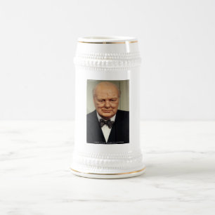 Winston Churchill Failure Wisdom Quote Gifts Beer Stein
