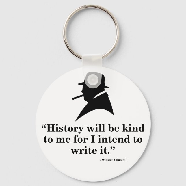 Winston Churchill Keyring - Quote 18 (Front)