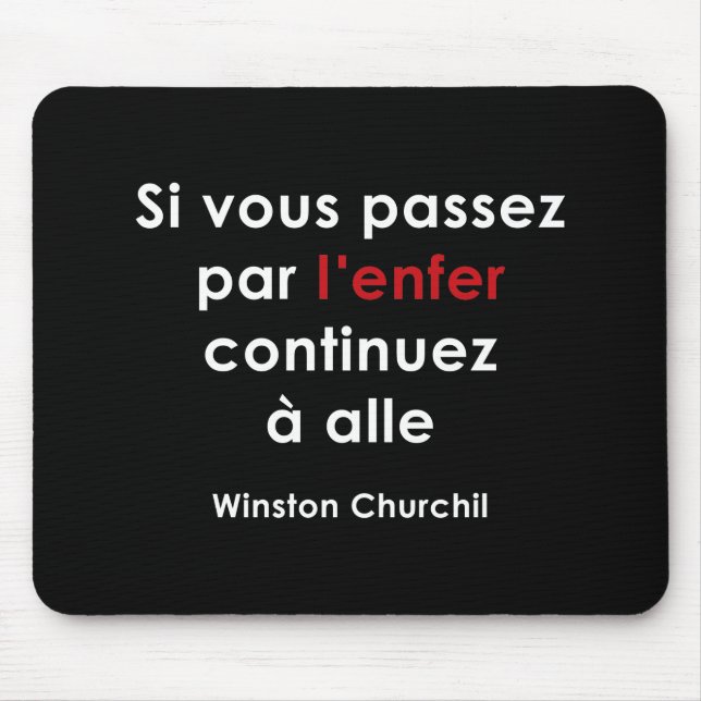 Winston Churchill Mouse Pad (Front)