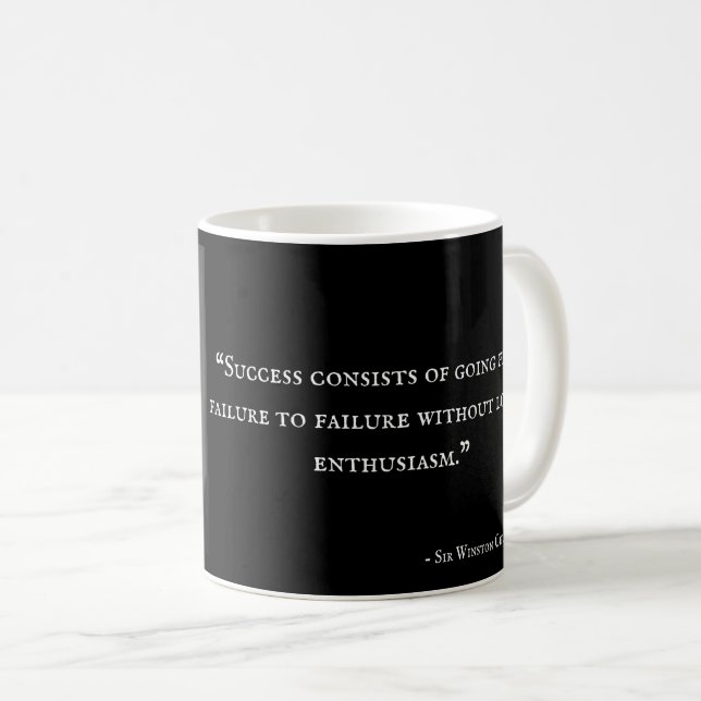 Winston Churchill Mug - Quote 7 (Front Right)