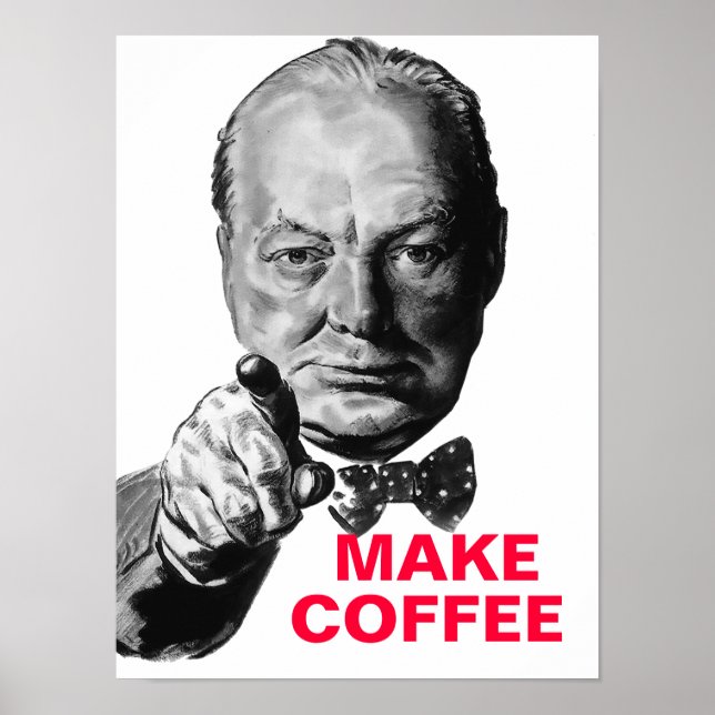 Winston Churchill Personalized Poster (Front)