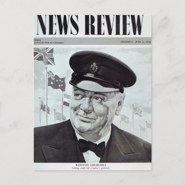 Winston Churchill Postcard (Front)