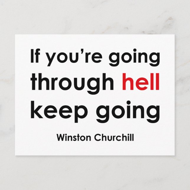 Winston Churchill Postcard (Front)