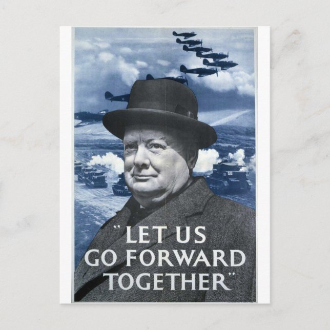 Winston Churchill Postcard (Front)