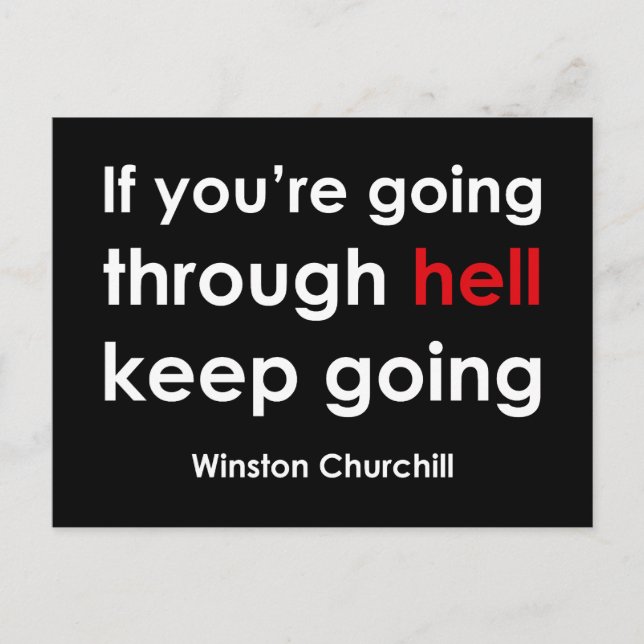 Winston Churchill Postcard (Front)