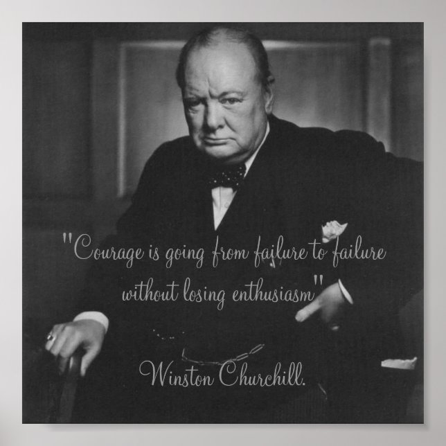 Winston Churchill Poster (Front)