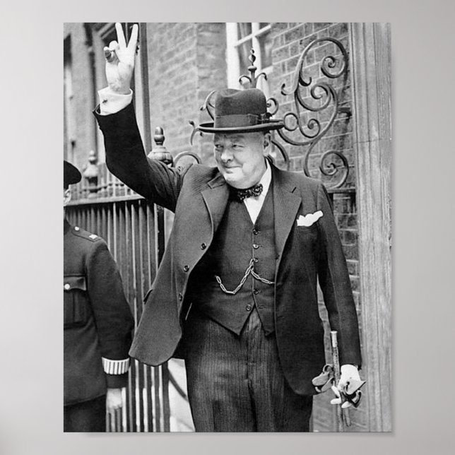 Winston Churchill Poster (Front)