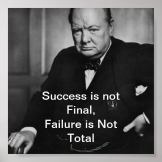 Winston Churchill - Poster de bureau - Succès