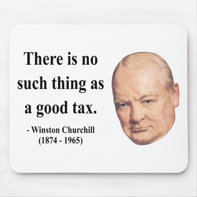 Winston Churchill Quote 14b Mouse Pad (Front)