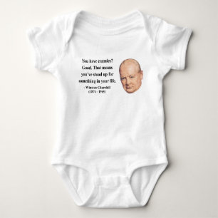 Winston Churchill Quote 3b Baby Bodysuit